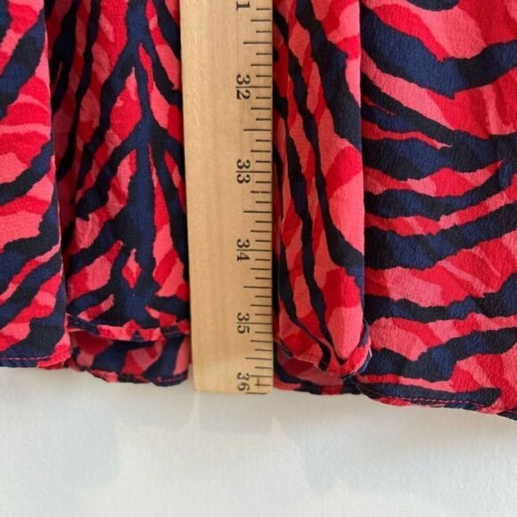 Vintage Y2K Juicy Couture Women’s Small 100% Silk Red Midi Fit Flare Dress Retro - Picture 7 of 13